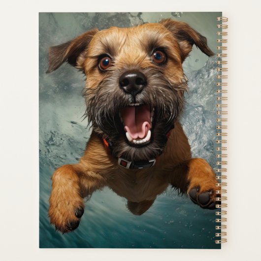 犬よくはしゃぐ水中スイミングデザイン プランナー手帳 (裏面)