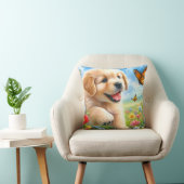 犬よくはしゃぐ犬 クッション (椅子)