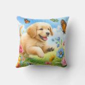 犬よくはしゃぐ犬 クッション (裏面)