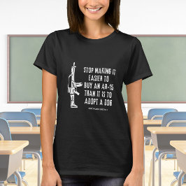 犬よ買り銃に勝る Tシャツ