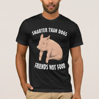 犬よ頭が切れるりも豚、豚好きTシャツ Tシャツ