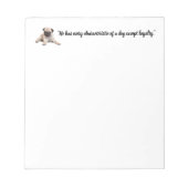 犬らしい性質ばかり持っている ノートパッド (正面)