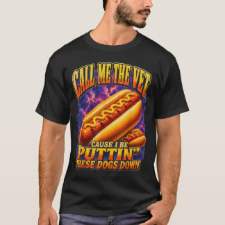 犬をなだめる私って、獣医と呼ばれてもいい? Tシャツ