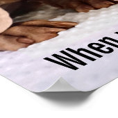 犬をなめるベビーの耳 ポスター (角)