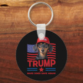 犬をもう一度救え 面白いトランプ 2024 子犬 メガH キーホルダー (正面)