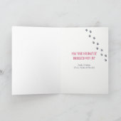 犬をテーマにしたクリスマスカード「サンタ・ポーズ」 シーズンカード (内部)