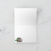 犬をテーマにしたクリスマスカード、退役軍人会 サンキューカード (内部)