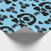 犬をテーマにしたプレゼント ラッピングペーパー (角)