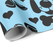 犬をテーマにしたプレゼント ラッピングペーパー (ロールコーナー)