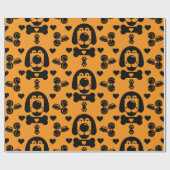 犬をテーマにしたプレゼント ラッピングペーパー (フラット)