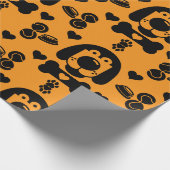 犬をテーマにしたプレゼント ラッピングペーパー (角)