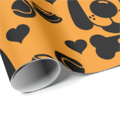 犬をテーマにしたプレゼント ラッピングペーパー (ロールコーナー)