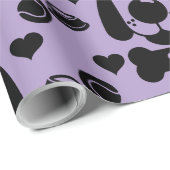 犬をテーマにしたプレゼント ラッピングペーパー (ロールコーナー)