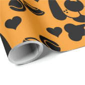 犬をテーマにしたプレゼント ラッピングペーパー (ロールコーナー)