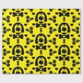 犬をテーマにしたプレゼント ラッピングペーパー (フラット)