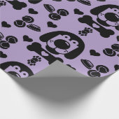 犬をテーマにしたプレゼント ラッピングペーパー (角)