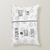 犬をテーマにしたベッドルームポーズマイサイドドッグサイドをプリント アクセントクッション (正面(垂直))