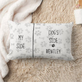 犬をテーマにしたベッドルームポーズマイサイドドッグサイドをプリント ランバークッション (ブランケット)