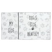 犬をテーマにしたベッドルームポーズマイサイドドッグサイドをプリント 枕カバー (正面)