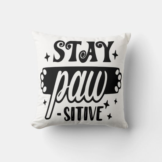 犬をテーマにしたポーズプリント装飾用クッション クッション (正面)