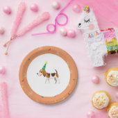 犬をテーマにした誕生日パーティープレート ペーパープレート (パーティー)