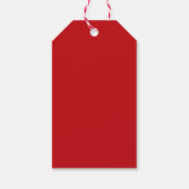 犬をテーマにした赤いクリスマス ギフトタグ