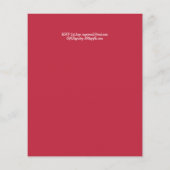 犬をテーマにした赤ちゃんシャワーDachshand冬のクリスマス (裏面)