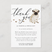 犬をパグしてありがとう結婚。 エンクロージャーカード (正面)