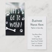 犬を働かせることを行こう 名刺 (正面/裏面)