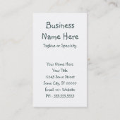 犬を働かせることを行こう 名刺 (裏面)