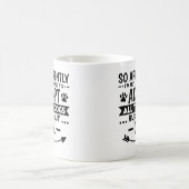 犬を全部飼えるとでも?冗談好きな人へ コーヒーマグカップ (中央)