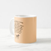 犬を外に出す コーヒーマグカップ (正面左)