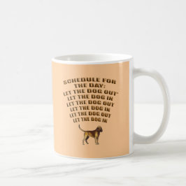 犬を外に出す コーヒーマグカップ