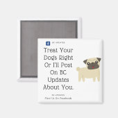 犬を大事にしなさい マグネット (正面/裏面)