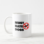 犬を嫌いにしなさい コーヒーマグカップ (左)