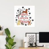 犬を愛しているだけの女の子 ポスター (ホームオフィス)