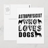 犬を愛する天体物理学者 ポストカード (正面/裏面)