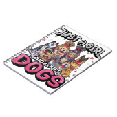 犬を愛する女おもしろいの子G ノートブック (左側)