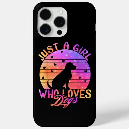 犬を愛する女の子 Case-Mate iPhoneケース (裏面)