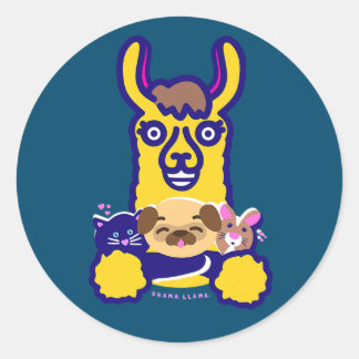 犬を愛する獣医の動物 ラウンドシール