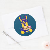 犬を愛する獣医の動物 ラウンドシール (封筒)