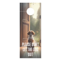 犬を戸吊り具から出さないで下さい