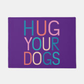 犬を抱き締める ドアマット (正面)