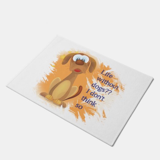 犬を持たない生活、私はそうではない考え、おもしろいペットの引用文 ドアマット (アングル)