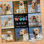 犬を持っていたWOOFカスタム8 Photo Collageレトロ ジグソーパズル<br><div class="desc">「WOOFで私を持っていた」ジグソーパズルを紹介。犬の恋人の家に最適。この犬のパズルはモダン、レトロで可愛いデザインを備え、最大8人の愛するペットの宇宙を備えている。それはあなたの怒素晴らしった友人と彼らと祝の特別な絆を示す方法です。犬のママや犬のパパ、あるいは最近家に新しい子犬を迎えた人に最適な贈り物。誕生日や素晴らしクリスマスのプレゼントも。そのデザインと魅力的touchでパーソナライズされた、私たちの"WOOFで私を持っていた"パズルは、あなたが見るたびに必ずあなたの顔にスマイルを持って来る。今すぐ注文与えして、彼らが値する認識あなたの怒りの友人！COPYRIGHT © 2020 Judy Burrows,  Black Dog Art - All Rights Reserved.犬は私を持っていたカスタムWOOFパズル8フォトコラージュレトロジグソー</div>