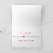 犬を持つハッピーバレンタインデーの祖母は上がり、 シーズンカード (内部)