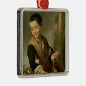 犬を持つ男の子、c.1650 メタルオーナメント (右)