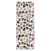 犬を持つ陽気なイラストレーション ワインギフトバッグ (裏面)