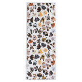 犬を持つ陽気なイラストレーション ワインギフトバッグ (正面)