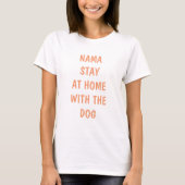 犬を持つNamaの出無精者 Tシャツ (正面)